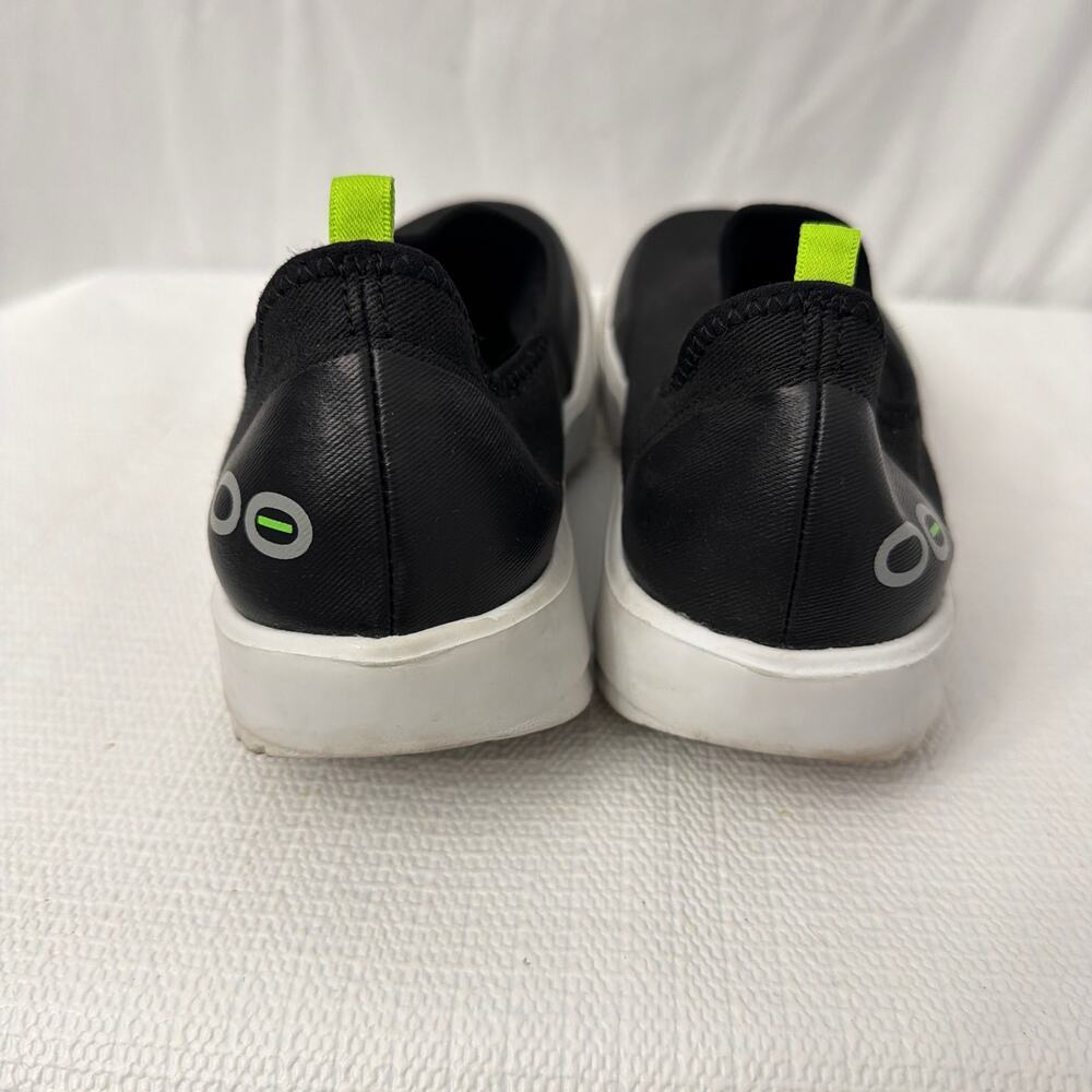OOFOS OOmg eeZee Low Shoes Womens Size 7 Black Recovery Sneaker Slip On - Picture 7 of 10